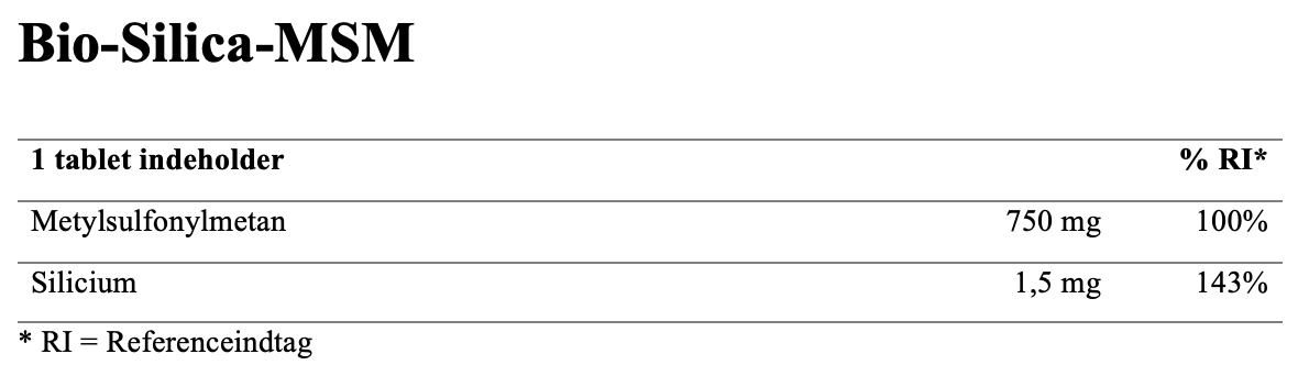 Bio-MSM-Silica