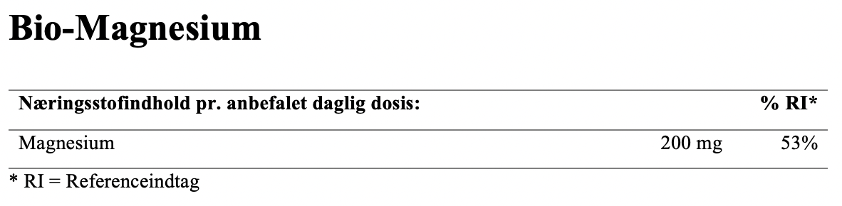 Bio-Magnesium 120 stk.